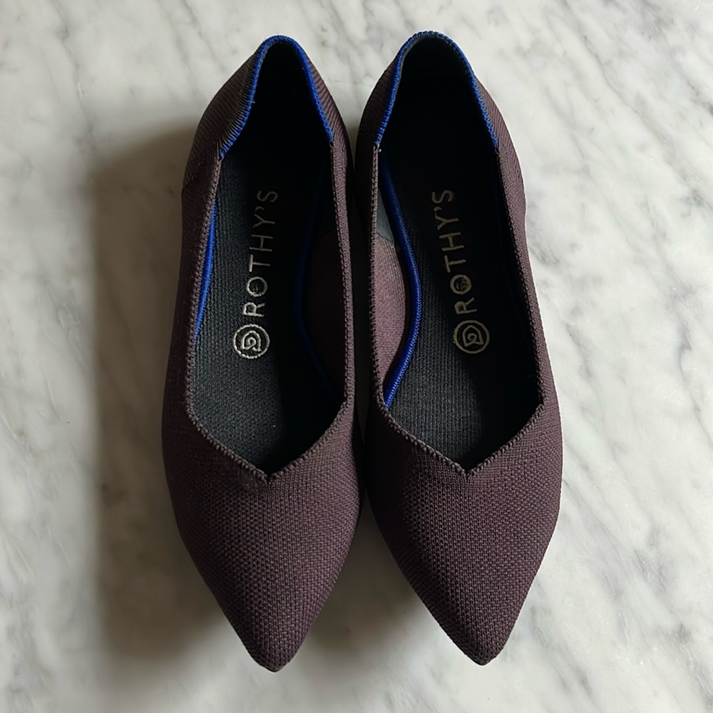 Rothy’s plum flats- Size 8